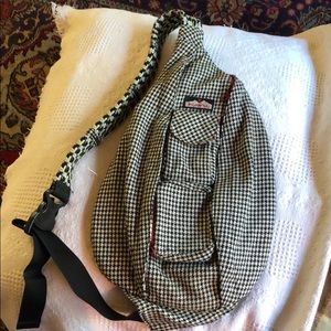Kavu Houndstooth Rope Sling Bag